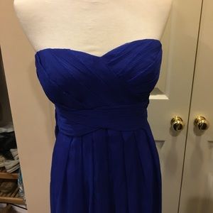 Royal blue prom dress
